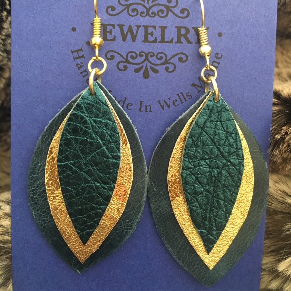 Leather earrings